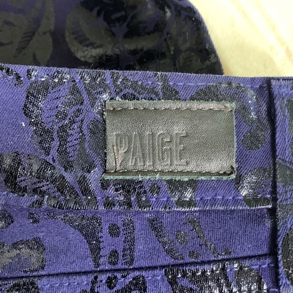 Paige‎ Verdugo Ultra Skinny Brocade Jeans - Picture 8 of 9